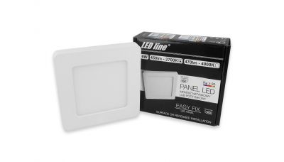  EasyFix LED panelė 6W kvadratinė šiltai balta 246777 LED Line