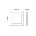  EasyFix LED panelė 6W kvadratinė šiltai balta 246777 LED Line