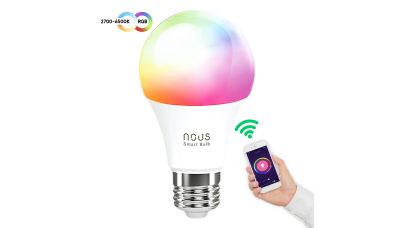  Lemputė Nous LED E27, 9W, 810lm, RGB, Wi-Fi, programėlė, Smart Life NOUS-P3 Tuya