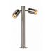 Pastatomas &scaron;viestuvas Arne LED Bollard ø 6.3cm LED GU10 2x5W 2700K IP44 Satin Chrome 14867/10/12 Lucide