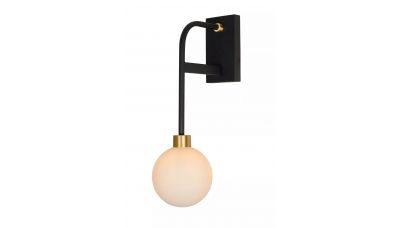 Sieninis &scaron;viestuvas Berend Wall Bathroom IP44 Black 30266/01/30 Lucide