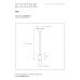 Pakabinamas &scaron;viestuvas Fix Pendant ø10 Black 08408/01/30 Lucide