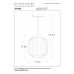 Pakabinamas &scaron;viestuvas Gosse Pendant ø 19.5cm White 13435/01/31 Lucide