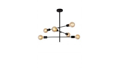 Pakabinamas &scaron;viestuvas Lester Ceiling VI Black 21119/06/30 Lucide