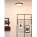 Lubinis &scaron;viestuvas Lex Flush Ceiling ø 33cm Black 08109/02/30 Lucide