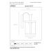 Sieninis &scaron;viestuvas Lindelo Wall Black 29825/01/30 Lucide