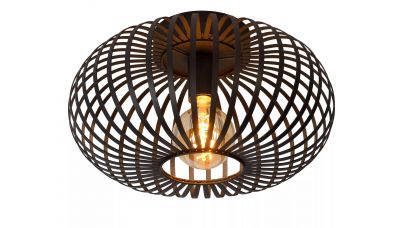 Lubinis šviestuvas Manuela Flush Ceiling Light ø 39,5 cm 1xE27 Black 78174/40/30 Lubinis šviestuvas Manuela Flush Ceiling Light ø 39,5 cm 1xE27 Black 78174/40/30 Lucide