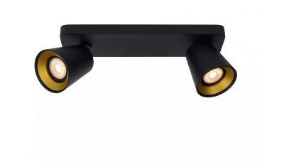 Lubinis &scaron;viestuvas Turnon Ceiling Spot LED Dim to warm GU10 2x5W 2200K/3000K Black 09928/10/30 Lucide