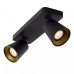 Lubinis &scaron;viestuvas Turnon Ceiling Spot LED Dim to warm GU10 2x5W 2200K/3000K Black 09928/10/30 Lucide