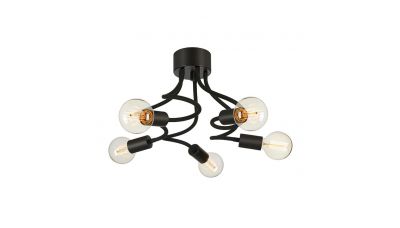 Lubinis &scaron;viestuvas Medusa Ceiling 5L Black 107931 Markslojd