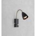 Sieninis &scaron;viestuvas Ciro Wall Flex 1L Black-Steel 107409 Markslojd