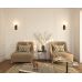 Sieninis &scaron;viestuvas Atom Wall Black W0351 Maxlight