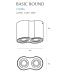 Lubinis šviestuvas Basic II Round Black C0086 Lubinis šviestuvas Basic II Round Black C0086 Maxlight