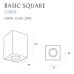Lubinis šviestuvas Basic I Square White C0070 Lubinis šviestuvas Basic I Square White C0070 Maxlight