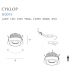 Įleidžiamas &scaron;viestuvas Cyklop Black H0095 Maxlight