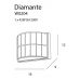 Sieninis šviestuvas Diamante Wall 16cm W0204 Sieninis šviestuvas Diamante Wall 16cm W0204 Maxlight