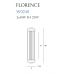 Sieninis šviestuvas Florence Brass W0240 Sieninis šviestuvas Florence Brass W0240 Maxlight