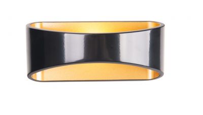 Sieninis šviestuvas Hugo LED Wall Black W0054 Maxlight