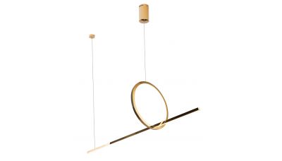 Pakabinamas &scaron;viestuvas Lozanna Pendant 18W Gold P0390 Maxlight