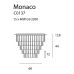 Lubinis &scaron;viestuvas Monaco Ceiling 15 Chrome C0137 Maxlight