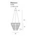 Pakabinamas &scaron;viestuvas Monaco Pendant 15 Chrome P0260 Maxlight