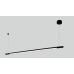 Pakabinamas &scaron;viestuvas Organic Horizon 150cm Black Trac P0358D Maxlight