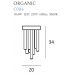 Lubinis &scaron;viestuvas Organic Ceiling 10 Copper C0116 Maxlight