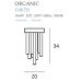 Lubinis šviestuvas Organic Ceiling 10 Chrome Triac C0117D Lubinis šviestuvas Organic Ceiling 10 Chrome Triac C0117D Maxlight