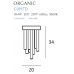 Lubinis &scaron;viestuvas Organic Ceiling 10 Gold Triac C0197D Maxlight