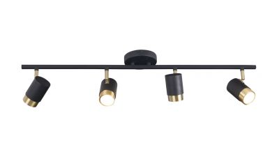 Lubinis šviestuvas Puma Ceiling 4 Black-Gold C0196 Lubinis šviestuvas Puma Ceiling 4 Black-Gold C0196 Maxlight