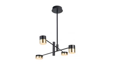 Pakabinamas &scaron;viestuvas Puma Pendant LED 28W Black-Gold P0404 Maxlight