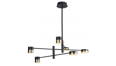 Pakabinamas &scaron;viestuvas Puma Pendant LED 42W Black-Gold P0405 Maxlight