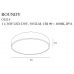 Lubinis &scaron;viestuvas Roundy Black C0214 Maxlight