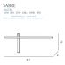Sieninis šviestuvas Sabre Wall LED 6W Black W0281 Sieninis šviestuvas Sabre Wall LED 6W Black W0281 Maxlight