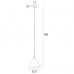 Pakabinamas &scaron;viestuvas Sakura Pendant Dark Walnut Wood P0548 Maxlight