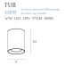 Lubinis &scaron;viestuvas Tub White Round C0155 Maxlight