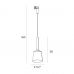 &Scaron;viestuvas ant bėgelių Tulipe Black S0018 Maxlight