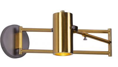 Sieninis &scaron;viestuvas Varsovia Wall Long 1 Gold W0245 Maxlight