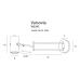 Sieninis &scaron;viestuvas Varsovia Wall Long 1 Gold W0245 Maxlight