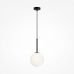 Pakabinamas &scaron;viestuvas Basic Form Pendant 1 Black 20cm MOD321PL-01B1 Maytoni