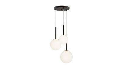 Pakabinamas &scaron;viestuvas Basic Form Pendant 3 Black MOD321PL-03B Maytoni