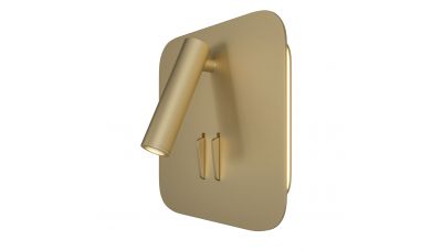 Sieninis &scaron;viestuvas Ios 176 Matt Gold Square C175-WL-01-6W-MG Maytoni