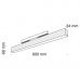 &Scaron;viestuvas bėgeliams Magnetic Track Lighting BASIS LED Black 20W 3000K TR012-2-20W3K-B Maytoni