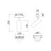 &Scaron;viestuvas bėgeliams Magnetic Track Lighting Focus LED Black 10W 4000K TR019-2-10W4K-B Maytoni