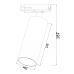 &Scaron;viestuvas bėgeliams Track Lighting Focus LED Black 4000K TR021-1-12B4K Maytoni