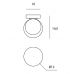 Lubinis/sieninis šviestuvas Cosmo Applique/Plafoniera 1 1744.167 Lubinis/sieninis šviestuvas Cosmo Applique/Plafoniera 1 1744.167 Miloox (Sforzin Illuminazione)