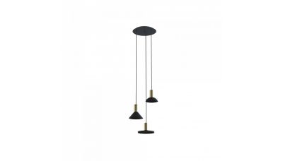 Pakabinamas &scaron;viestuvas Hermanos III Black-Solid Brass 8030 Nowodvorski