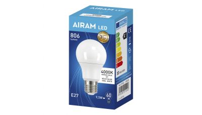 LED Lemputė LED OP A60 840 E27 6435200215246 Airam