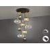Pakabinamas &scaron;viestuvas Norma 9L Black/Brass Dim 225090D Schuller