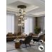 Pakabinamas &scaron;viestuvas Norma 9L Black/Brass Dim 225090D Schuller